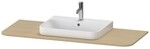 Duravit Happy D.2 Plus Konsole Mediterrane Eiche Matt 1300x550x16 mm - HP031KM7171