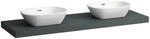 Laufen Waschtisch-Platte LANI 495x1570x65 mit Aussschnitt links und rechts
