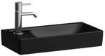 LAUFEN Handwaschbecken MEDA 235x460x115 asym. 1.Hl. o.&Uuml;l. Becken re schwarz...