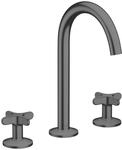 Hansgrohe 3-Loch Waschtischarmatur AXOR One 170 Kreuzgriff Push-Open Ablaufgarn.