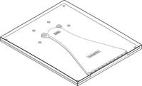 Hansgrohe Auslaufplatte Axor Massaud 3-Loch Waschtischarmatur Wand chrom, 98700000
