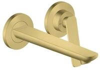 Hansgrohe 2-Loch WTA Wand Unterputz Axor Citterio C mit Auslauf 195 mm brushed brass,