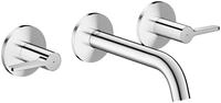 Hansgrohe 3-Loch Waschtischarmatur AXOR One Unterputz Wandm. 160mm Hebelgriff...