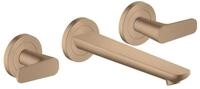 Hansgrohe 3-Loch WTA Wand Unterputz Axor Citterio C mit Auslauf 195 mm Cubic cut