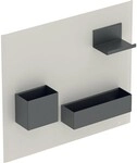 Geberit Acanto Magnetwand Set, 449x388x75mm Metall pulverbeschichtet, Sand, 500649JL2