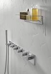 Herzbach design ix ablage 30, Edelstahl matt geb&uuml;rstet, 17.820000.1.09