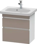 Duravit DuraStyle Waschtischunterbau wandh&auml;ngend Basalt & Wei&szlig; Matt...