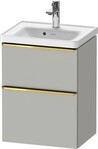 Duravit D-Neo Waschtischunterbau wandh&auml;ngend Betongrau Matt 484x372x625 mm -