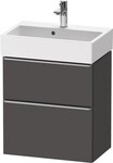 Duravit D-Neo Waschtischunterbau wandh&auml;ngend Graphit Matt 584x372x625 mm -