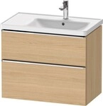 Duravit D-Neo Waschtischunterbau wandh&auml;ngend Natur Eiche Matt 784x452x625 mm -