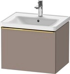 Duravit D-Neo Waschtischunterbau wandh&auml;ngend Basalt Matt 584x452x440 mm -