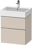 Duravit D-Neo Waschtischunterbau wandh&auml;ngend Taupe Matt 584x442x625 mm -