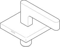 Dornbracht Griff f&uuml;r Wanne Ersatzteile 90207005701 60 x 60 x 40 mm Messing