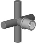 Dornbracht Griff Ersatzteile 04208901100 70 x 70 x 43 mm Platin geb&uuml;rstet