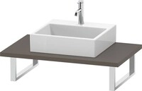 Duravit L-Cube Konsole Flanell Grau Seidenmatt 800x550x30 mm - LC106C09090