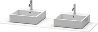 Duravit XSquare Konsole Flanell Grau Seidenmatt 1600x550x16 mm - XS063HB9090