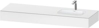 Duravit Qatego Einbauwaschtisch mit Konsole Wei&szlig; Matt 1600x550x170 mm -