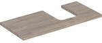 Geberit ONE Waschtisch-Platte, Ausschnitt rechts, f&uuml;r Aufsatzwaschtisch Schalenform