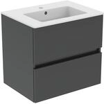 Ideal Standard M&ouml;belpaket Eurovit+ m.WT 61cm Weiss u.Schrank 60cm 2Ausz. Hgl....