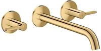 Hansgrohe 3-Loch Waschtischarmatur AXOR One Unterputz Wandm. 220mm Hebelgriff