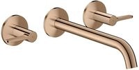 Hansgrohe 3-Loch Waschtischarmatur AXOR One Unterputz Wandm. 220mm Hebelgriff
