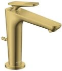 Hansgrohe Waschtischm.125 Axor Citterio C CoolStart m.Zugst.Cubic cut polished gold