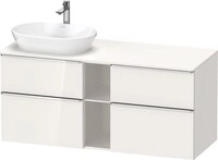 Duravit D-Neo Konsolenwaschtischunterbau wandh&auml;ngend Wei&szlig; Hochglanz 1400x550x664 mm