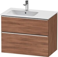 Duravit D-Neo Waschtischunterbau wandh&auml;ngend Nussbaum Matt 810x462x625 mm -