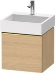 Duravit D-Neo Waschtischunterbau wandh&auml;ngend Natur Eiche Matt 484x442x440 mm -
