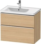 Duravit D-Neo Waschtischunterbau wandh&auml;ngend Natur Eiche Matt 784x452x625 mm -