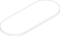 Hansgrohe Glasablage Axor Logo 450 mm klar , 40229000 40229000