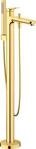 Duravit Wave Einhebel-Wannenmischer bodenstehend Gold Poliert 50x312x947 mm -