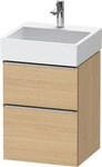 Duravit D-Neo Waschtischunterbau wandh&auml;ngend Natur Eiche Matt 484x442x625 mm -