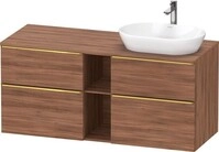 Duravit D-Neo Konsolenwaschtischunterbau wandh&auml;ngend Nussbaum Matt...