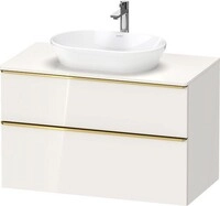 Duravit D-Neo Konsolenwaschtischunterbau wandh&auml;ngend Wei&szlig; Hochglanz...