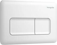Hansgrohe iFrame Original Q Bet&auml;tigungsplatte f&uuml;r 2-Mengen-Sp&uuml;lung, Mattwei&szlig;,