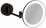 Kludi VELA R LED-Kosmetikspiegel mit Wandhalterung Brushed Gunmetal, 58995N2W