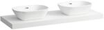 Laufen Waschtisch-Platte LANI 495x1370x65 mit Aussschnitt links und rechts