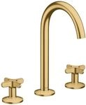 Hansgrohe 3-Loch Waschtischarmatur AXOR One 170 Kreuzgriff Push-Open Ablaufgarn.