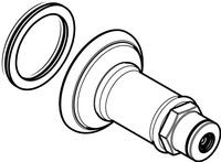 Hansgrohe Griffsockel Axor Montreux 3-Loch Waschtischarmatur Wand chrom,...