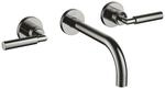 Dornbracht Waschtisch-Wandbatterie ohne Ablaufgarnitur TARA 36712882 Dark Chrome