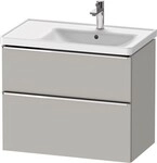 Duravit D-Neo Waschtischunterbau wandh&auml;ngend Betongrau Matt 784x452x625 mm -