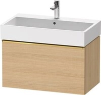 Duravit D-Neo Waschtischunterbau wandh&auml;ngend Natur Eiche Matt 784x442x440 mm -