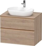 Duravit D-Neo Konsolen-Waschtischunterbau wandh&auml;ngend 800x550x664 Az 1 Ei