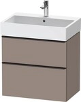 Duravit D-Neo Waschtischunterbau wandh&auml;ngend Basalt Matt 684x442x625 mm -