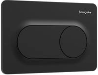 Hansgrohe iFrame Original S Bet&auml;tigungsplatte f&uuml;r 2-Mengen-Sp&uuml;lung, Mattschwarz,