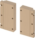 Tece profil Holzplattenset zur Aufnahme von St&uuml;tzklappgriffen, 9042008 9042008