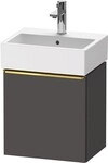 Duravit D-Neo Waschtischunterbau wandh&auml;ngend Graphit Matt 434x322x440 mm -