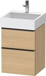 Duravit D-Neo Waschtischunterbau wandh&auml;ngend Natur Eiche Matt 484x442x625 mm -