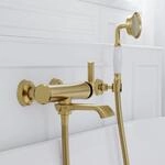 Steinberg Serie 350 Aufputz-Einhebelmischer, f&uuml;r Wanne, Ausladung 205mm,...